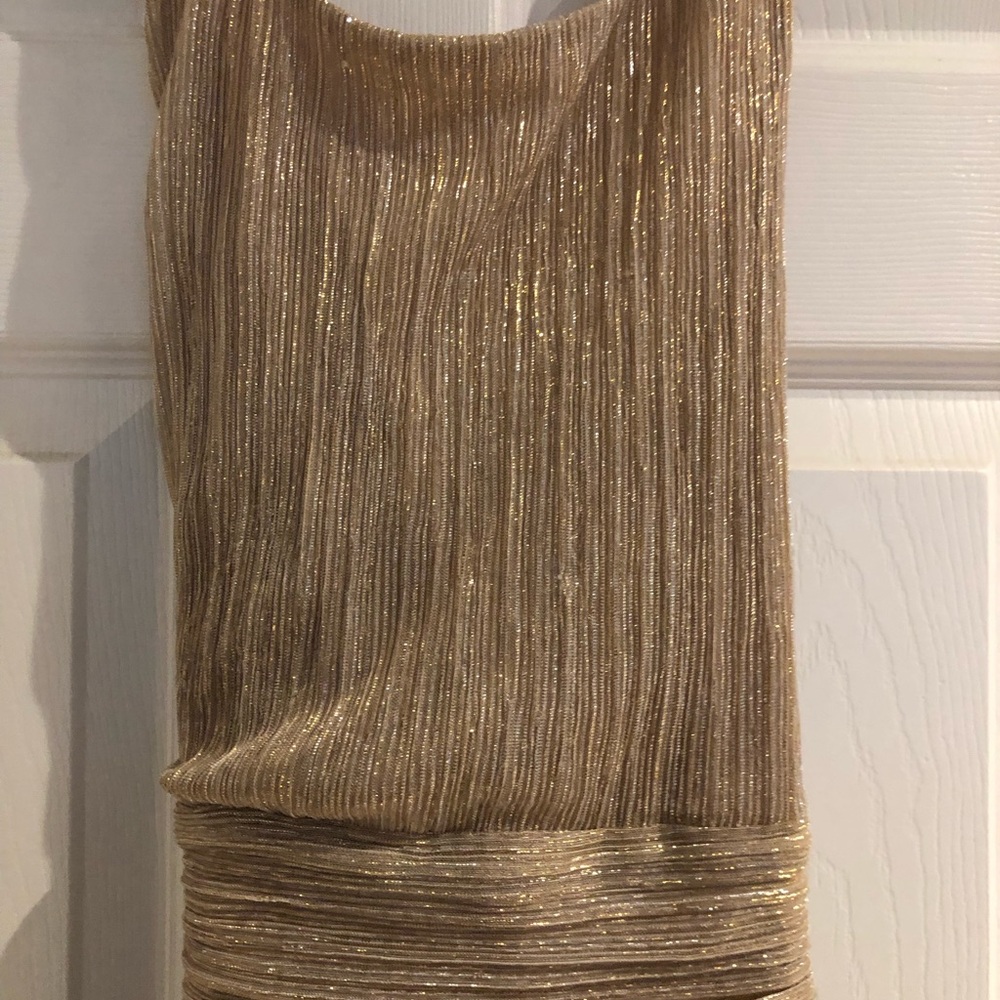 Gold formal dress new size 10
